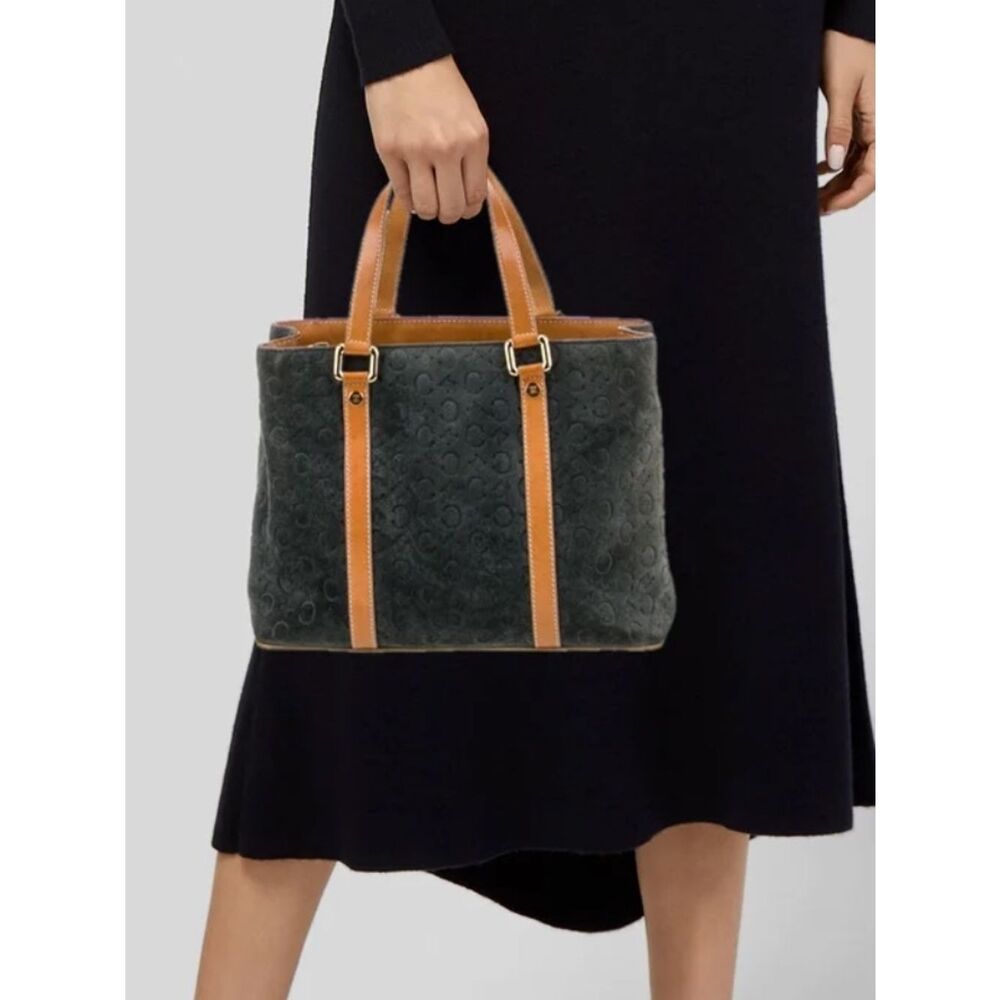 Celine Suede C Macadam Handle Bag